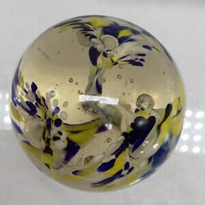 Handmade Art Glass Confetti Paperweight